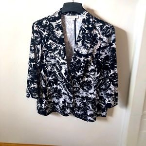 COLDWATER CREEK Black and White Jacket